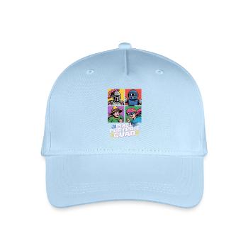 Pixel Portrait Quad Pop Culture Retro Video Game - Organic Kids’ Baseball Cap - light blue - Front