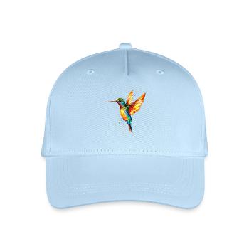 Colibri Colibri Colibri Oiseau Colibris Colibri mignon - Casquette de baseball bio Enfant - bleu clair - Devant