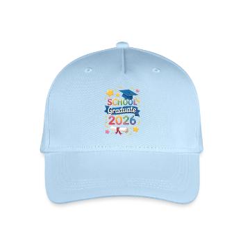 School Graduate 2026 Design - Organic Kids’ Baseball Cap - light blue - Front