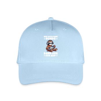 Nur Noch Eine Runde Dann Hör Ich Auf Faultier - Kinder Bio Basecap - Hellblau - Vorne