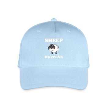 Sheep Happens - Casquette de baseball bio Enfant - bleu clair - Devant