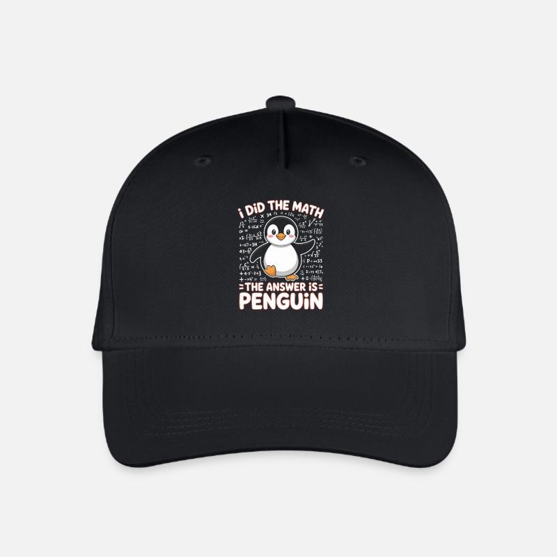 Ho fatto i conti, la risposta è il pinguino - Cappellino da baseball ecologico per bambini - nero