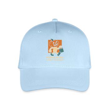 Pumpkin Patrol Candy Secured Funny Halloween - Organic Kids’ Baseball Cap - light blue - Front