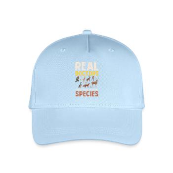 De vrais médecins : guérir pour la biodiversité - Casquette de baseball bio Enfant - bleu clair - Devant