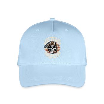 Pilote de crâne de baby-boomer 1948-1964 - Casquette de baseball bio Enfant - bleu clair - Devant