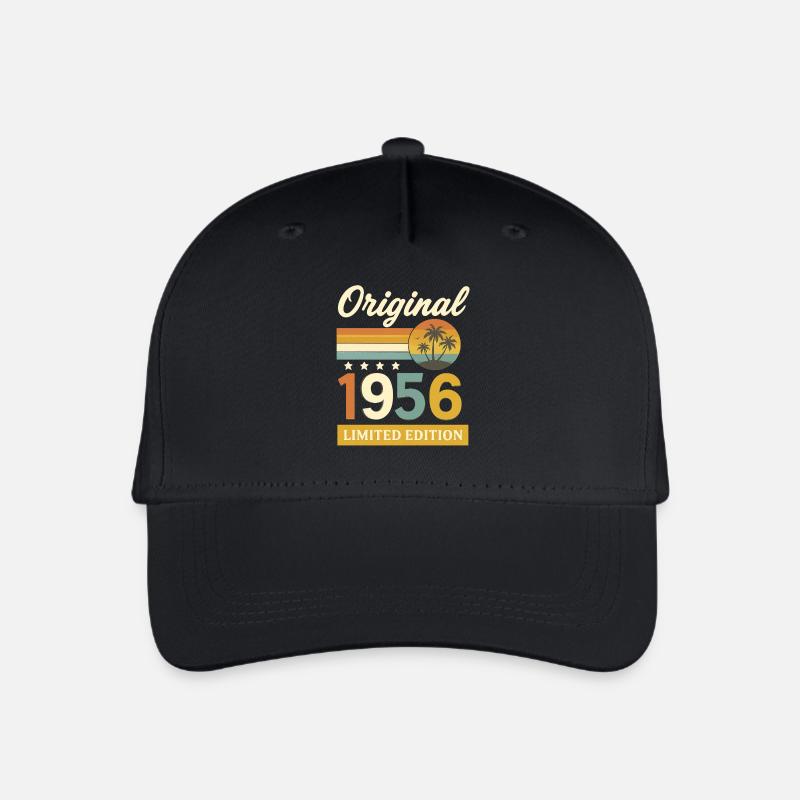 Lustiges Geschenk 1956 Shirt 70. Geburtstag - Kinder Bio Basecap - Schwarz