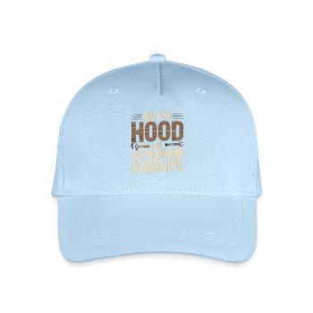Ain't No Hood Like Fatherhood – Dad Shirt - Organic Kids’ Baseball Cap - light blue - Front