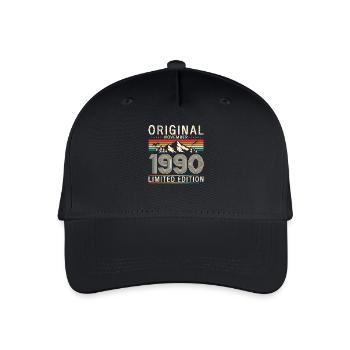 35ème Anniversaire Original Novembre Millésime 1990 - Casquette de baseball bio Enfant - noir - Devant