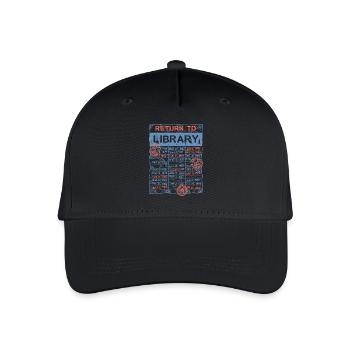 Library Day Librarian Reading Librarian - Organic Kids’ Baseball Cap - black - Front