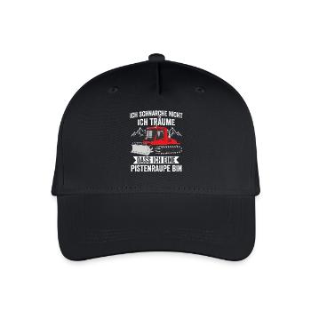 Je ne ronfle pas, je rêve, dameuse - Casquette de baseball bio Enfant - noir - Devant