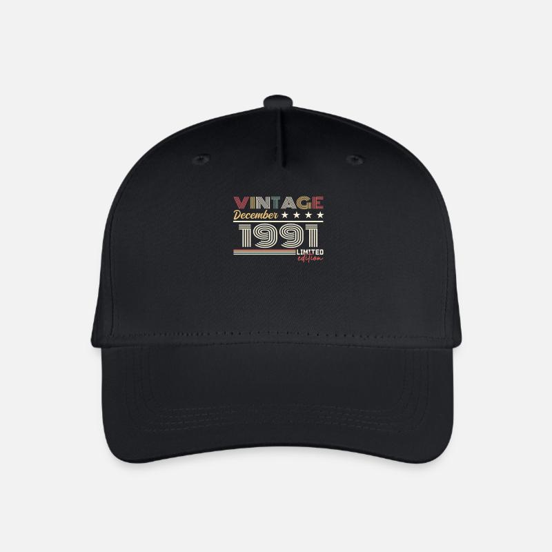 Geschenk Dezember 1991 - Kinder Bio Basecap - Schwarz