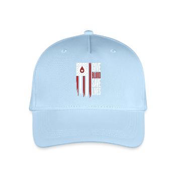 Blood donor Blood donation - Organic Kids’ Baseball Cap - light blue - Front