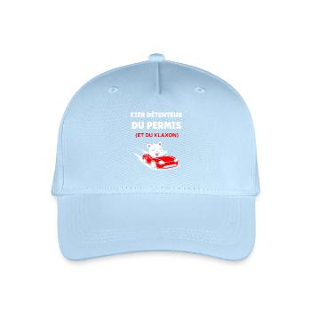Humour permis de conduire - Casquette de baseball bio Enfant - bleu clair - Devant