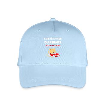 Humour permis de conduire - Casquette de baseball bio Enfant - bleu clair - Devant