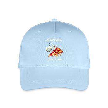 Status-Effekt: Fettige Finger | Pizza Aim Humor - Kinder Bio Basecap - Hellblau - Vorne