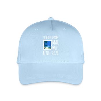 I'll be gone | Rente 2026 - Pension - Organic Kids’ Baseball Cap - light blue - Front