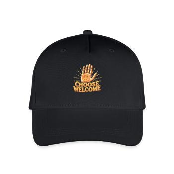 Menschlichkeit Equality Choose Welcome - Kinder Bio Basecap - Schwarz - Vorne