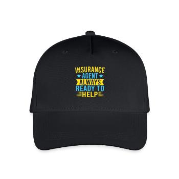 Insurance Agent Ready To Help Funny Insurance - Organic Kids’ Baseball Cap - black - Front