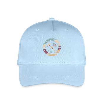 RuhrPott Retro Logo Druck - Kinder Bio Basecap - Hellblau - Vorne
