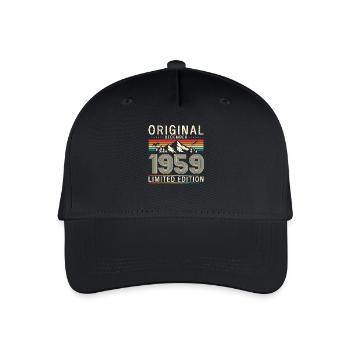 66ème Anniversaire Original Décembre Millésime 1959 - Casquette de baseball bio Enfant - noir - Devant