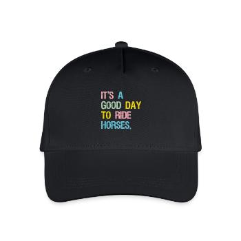 It's A Good Day To Ride Horses - Organic Kids’ Baseball Cap - black - Front
