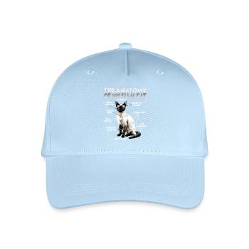 Siamkatzen T | Siamkatze Katzen Siam Katzen - Kinder Bio Basecap - Hellblau - Vorne