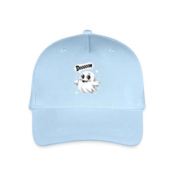 DOOOOOM Cute Kawaii Ghost Funny Cute - Organic Kids’ Baseball Cap - light blue - Front