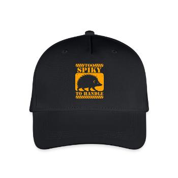 Igel Tag Hedgehog Day Too Spiky To Handle - Organic Kids’ Baseball Cap - black - Front