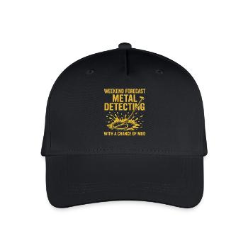 Plaisir de détection de métaux dans les prévisions du week-end - Casquette de baseball bio Enfant - noir - Devant