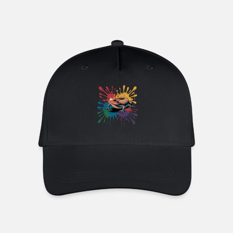 Salamandre colorée avec une touche de couleur pour - Casquette de baseball bio Enfant - noir
