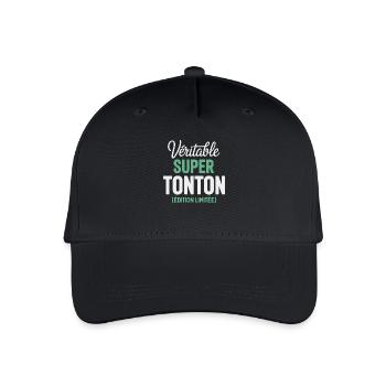 Véritable Super Tonton Édition Limitée Cadeau  - Casquette de baseball bio Enfant - noir - Devant