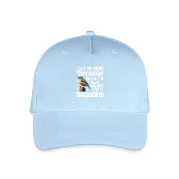 Meisen Kuscheltier Vogelbeobachter-Küken - Kinder Bio Basecap - Hellblau - Vorne