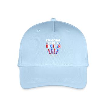 Gender Reveal 4 July - Organic Kids’ Baseball Cap - light blue - Front