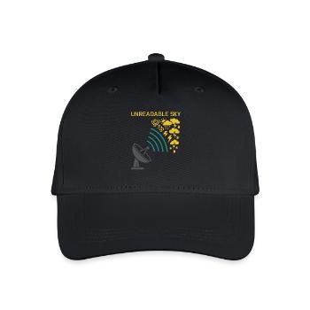 Wetter Drama Humor Geschenk Regen Schnee - Kinder Bio Basecap - Schwarz - Vorne