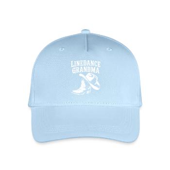 Line Dance Grandma Cowboy Boot - Organic Kids’ Baseball Cap - light blue - Front