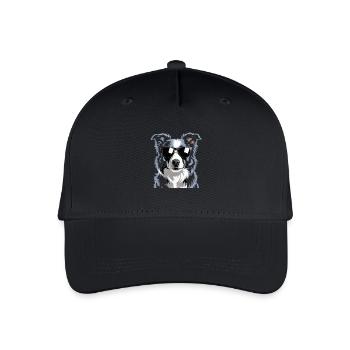 Border Collie - Casquette de baseball bio Enfant - noir - Devant