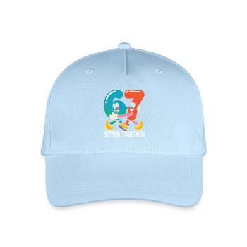 Six and Seven: Better Together - Organic Kids’ Baseball Cap - light blue - Front