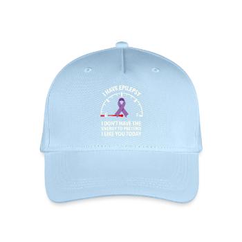 Epilepsy Awareness Energy Gauge Ribbon - Organic Kids’ Baseball Cap - light blue - Front