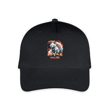 Kitsune Mythologische Kreaturen - Kinder Bio Basecap - Schwarz - Vorne
