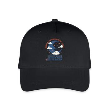Midnight Crochet Society I Crochet Because Murder - Kinder Bio Basecap - Schwarz - Vorne