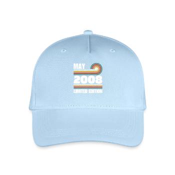 Édition Limitée 2007 18ème Cadeau d’Anniversaire - Casquette de baseball bio Enfant - bleu clair - Devant