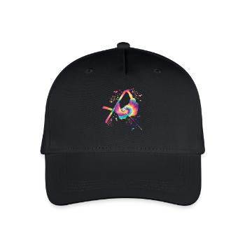 Alpine skiing Winter sports Nordic skiing - Organic Kids’ Baseball Cap - black - Front