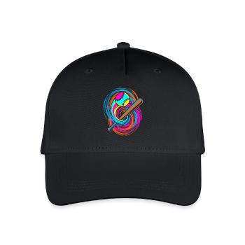 Baseball bat and ball - Organic Kids’ Baseball Cap - black - Front