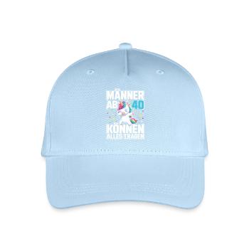 40th Birthday 40s 40th 40th Year Old Unicorn - Organic Kids’ Baseball Cap - light blue - Front