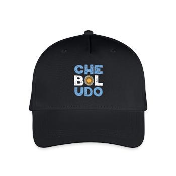 Che Boludo Argentina Vintage Typography Design - Kinder Bio Basecap - Schwarz - Vorne