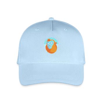 Snub-nosed monkey Monkey Chimpanzee - Organic Kids’ Baseball Cap - light blue - Front