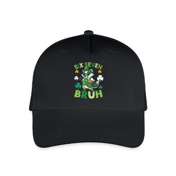 St. Patrick's Day Raccoon - Organic Kids’ Baseball Cap - black - Front