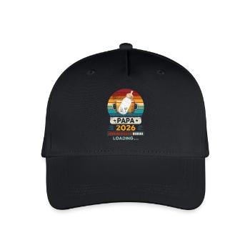 Papa 2026 en chargement. - Casquette de baseball bio Enfant - noir - Devant