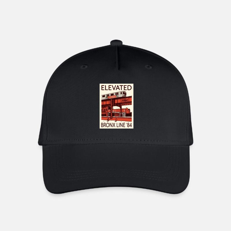 Elevated Bronx Line 84 Grafik - Kinder Bio Basecap - Schwarz
