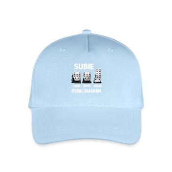 Diagramme de pédale de Subie - Casquette de baseball bio Enfant - bleu clair - Devant